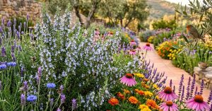 20 fleurs à associer au romarin pour attirer les abeilles et les oiseaux